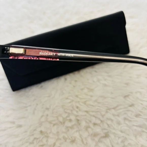 Badgley Mischka Halfrim Eyeglasses Frame Only W/ Case - Picture 10 of 11